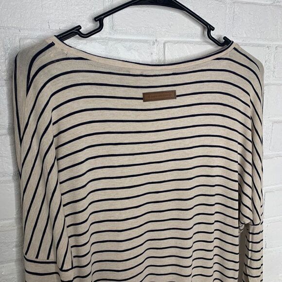 Naketano Drop Shoulder Striped Long Sleeve Top size XS - Picture 6 of 7